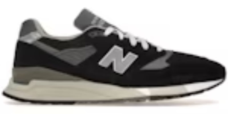 Men's Best Takkies N 998 MiUSA Black Silver Sneakers Shoes