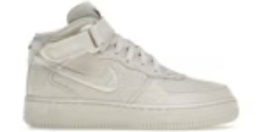 Mens Air Cusion 1 Mid Stussy Fossil Takkies Shoes Sneakers