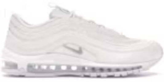 Mens Air Cusion 97 Triple White Wolf Grey Trending Takkies Shoes Sneakers