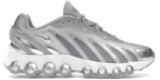 Womens Air Cusion Dn8 Wolf Grey Metallic Silver Cool Takkies Shoes Sneakers