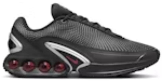 Mens Air Cusion Dn Black Metallic Silver Red Walking Takkies Shoes Sneakers