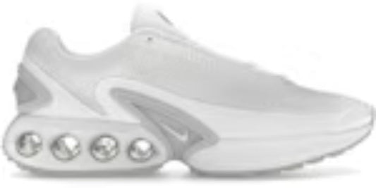 Mens Air Cusion Dn White Metallic Silver Slip On Takkies Shoes Sneakers