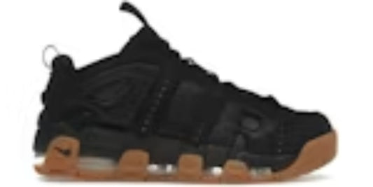 Mens More Uptempo Low Black Gum Takkies Shoes Sneakers