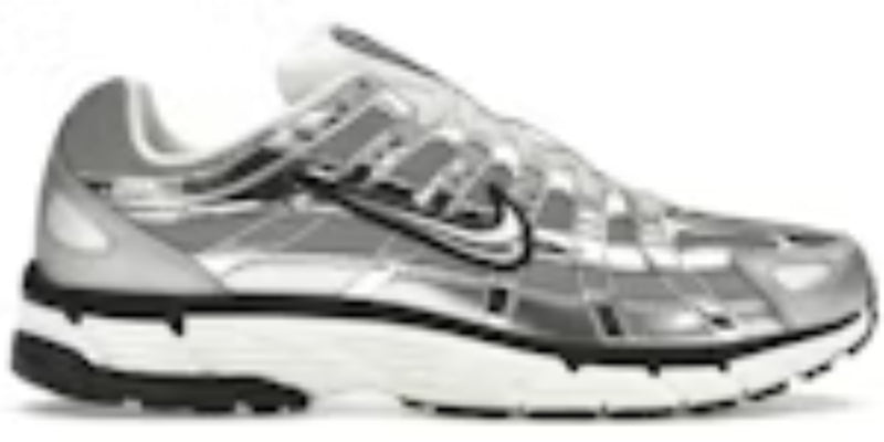 Mens P-6000 Metallic Silver Best Takkies Walking Shoes Sneakers