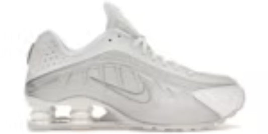 Womens Shox R4 White Metallic Silver Cheap Takkies Online Shoes Sneakers