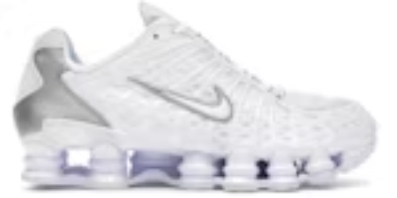 Mens Shox TL White Metallic Silver Runner Takkies Shoes Sneakers