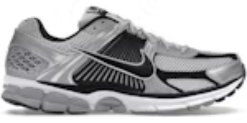 Mens Z-V 5 Metallic Silver Black Cute Takkies Shoes Sneakers