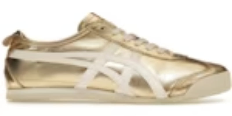 Men Sneakers Onitsuka Tiger Mexico 66 Gold White Fashion Takkies
