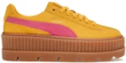 Women's Takkies Sale P Cleated Creeper Rihanna Fenty Suede Lemon Sneakers Shoes