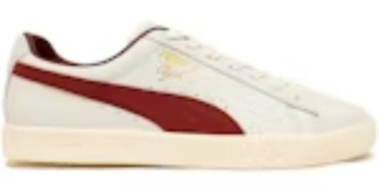 Men's Cheap Takkies P Clyde Made in Italy White Intense Red Sneakers Shoes