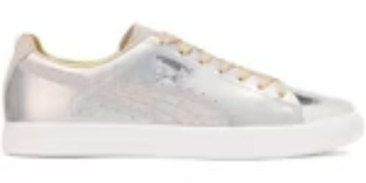 Men's Cool Takkies P Clyde Sorayama Silver Gold Sneakers Shoes