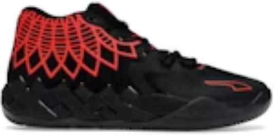 Men's Classic Takkies P LaMelo Ball MB.01 Black Red Blast Sneakers Shoes