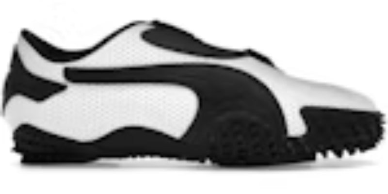 Men's Cheap Takkies Online P Mostro Perforated Leather White Black Sneakers Shoes