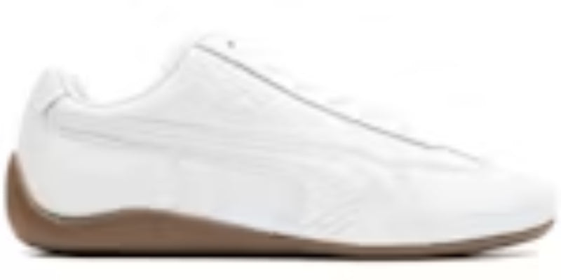 Men's Running Takkies P Speedcat Leather White Gum Sneakers Shoes