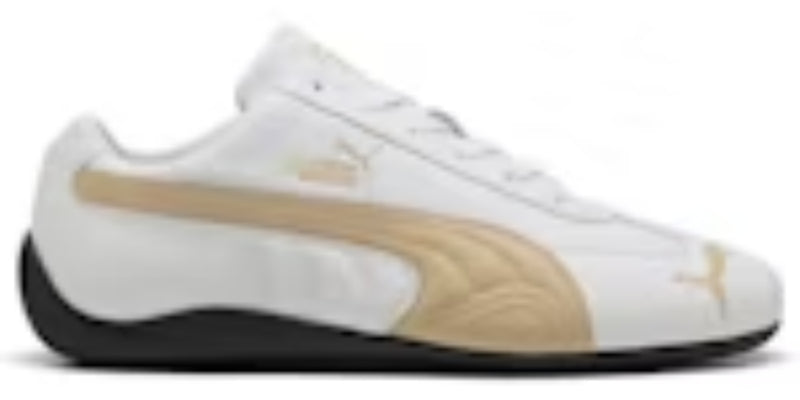 Men's Slip On Takkies P Speedcat Leather White Toasted Almond Sneakers Shoes