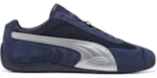 Men's Colourful Takkies P Speedcat Premium Navy Matte Silver Sneakers Shoes