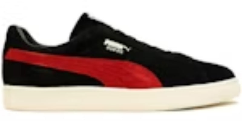 Men's Best Takkies Walking P Suede Vintage Made in Japan Black Red Sneakers Shoes