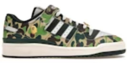 Takkies Shop Forum 84 Low Bape 30th Anniversary Green Camo Sneakers