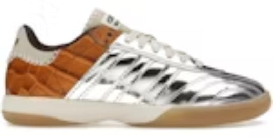 Different Takkies Saba Millennium Wales Bonner Silver Metallic Yellow Croc Sneakers