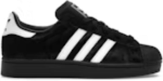 Cheap Takkies Sale Superstar II Black Ponyhair Womens Sneakers