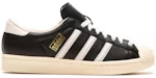 Plain Takkies Superstar Vintage Black White Cream White Sneakers