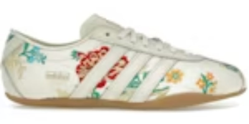 Different Takkies Tokyo Crew White Floral Embroidery Womens Sneakers